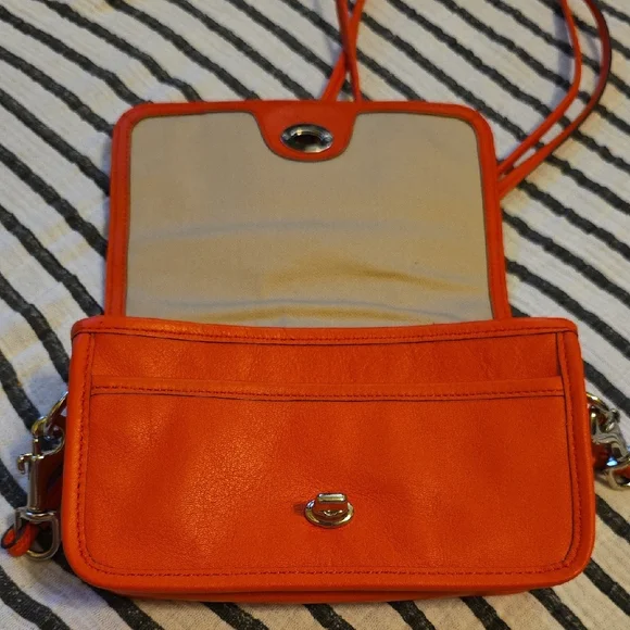 Coach Red Crossbody Bag with Tassel - Picture 6 of 10